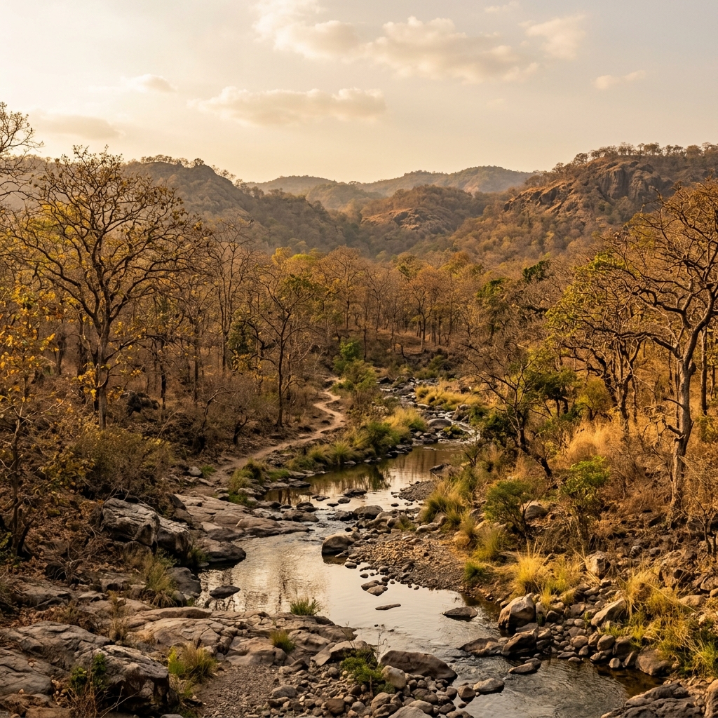 Sasan Gir Scenic Deciduous Forest