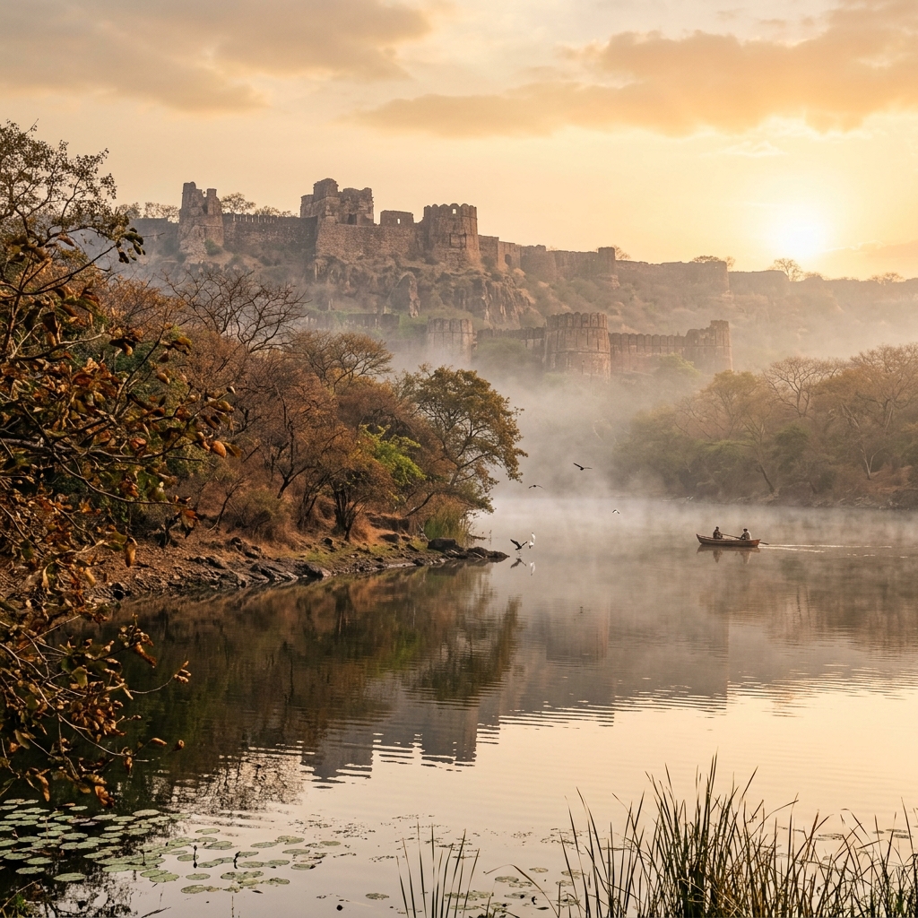 Ranthambore Scenic Fort Lake
